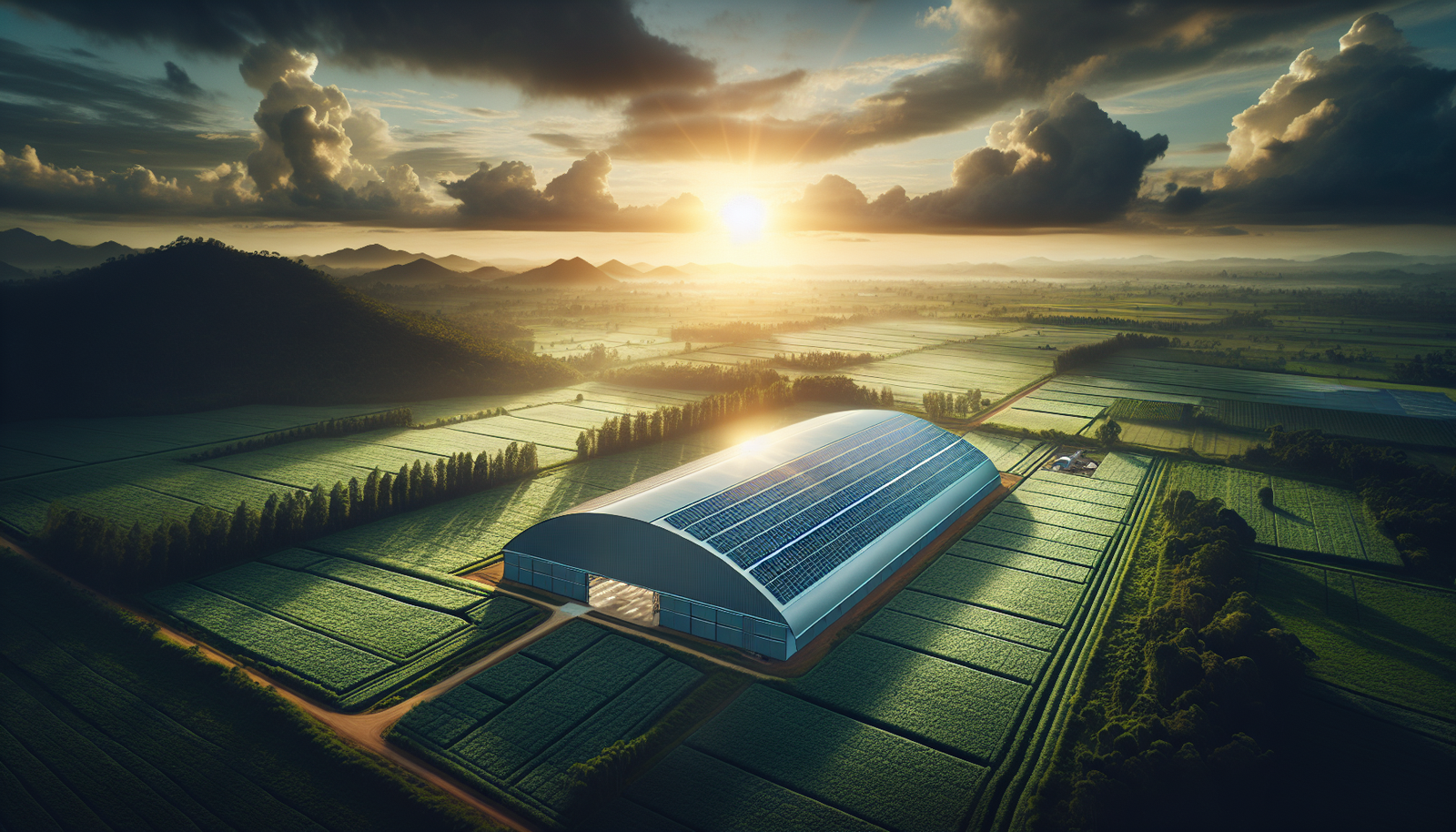 optimisez la rentabilité de votre exploitation agricole en installant un hangar photovoltaïque proposé par arkolia energies.